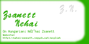 zsanett nehai business card